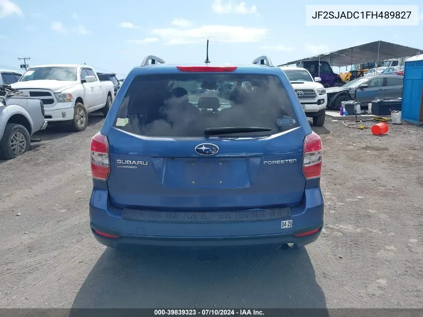 JF2SJADC1FH489827 2015 Subaru Forester 2.5I Premium