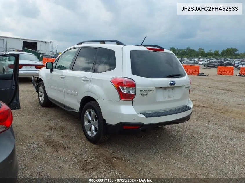 JF2SJAFC2FH452833 2015 Subaru Forester 2.5I Premium