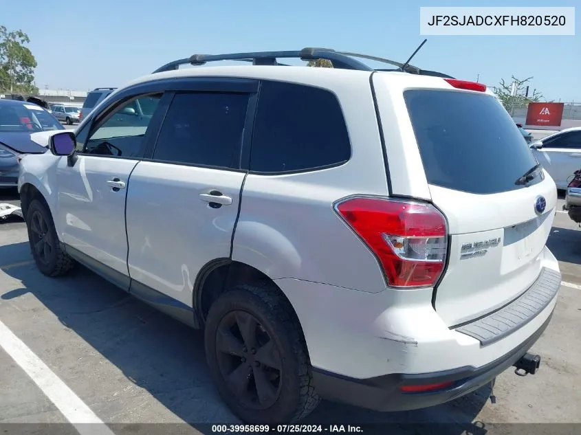 JF2SJADCXFH820520 2015 Subaru Forester 2.5I Premium