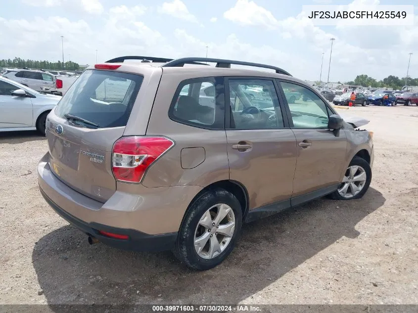 2015 Subaru Forester 2.5I VIN: JF2SJABC5FH425549 Lot: 39971603