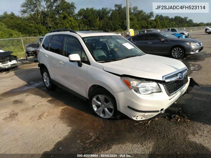 JF2SJADC4FH523114 2015 Subaru Forester 2.5I Premium