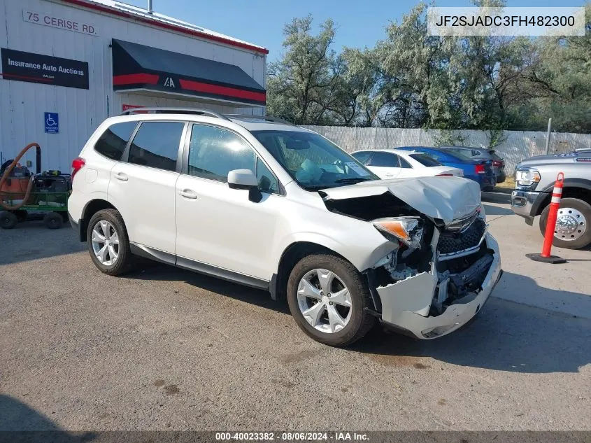 2015 Subaru Forester 2.5I Premium VIN: JF2SJADC3FH482300 Lot: 40023382