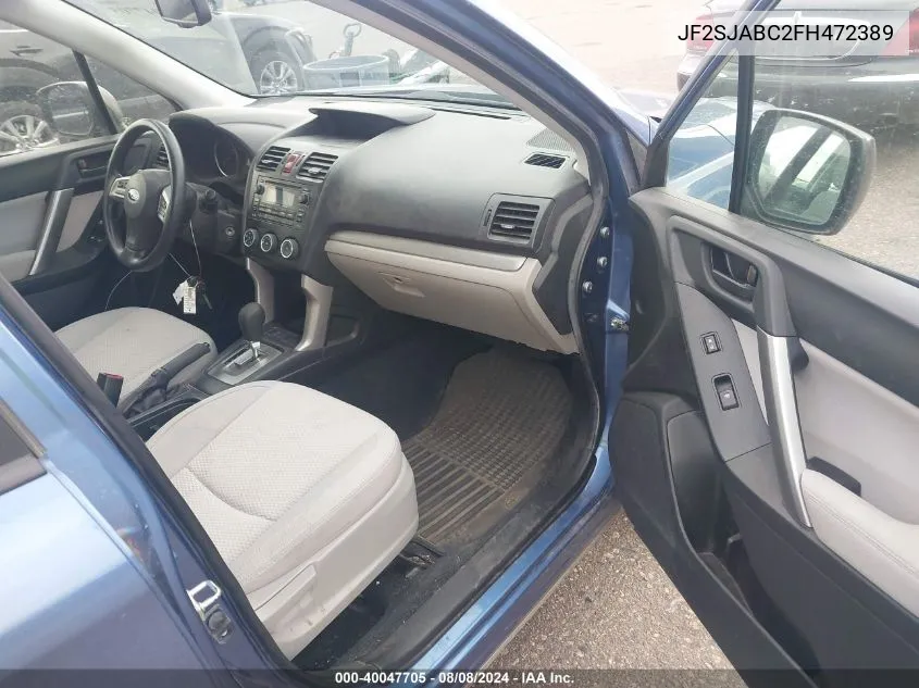 JF2SJABC2FH472389 2015 Subaru Forester 2.5I