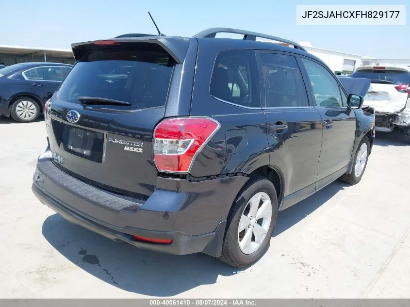 2015 Subaru Forester 2.5I Limited VIN: JF2SJAHCXFH829177 Lot: 40061410