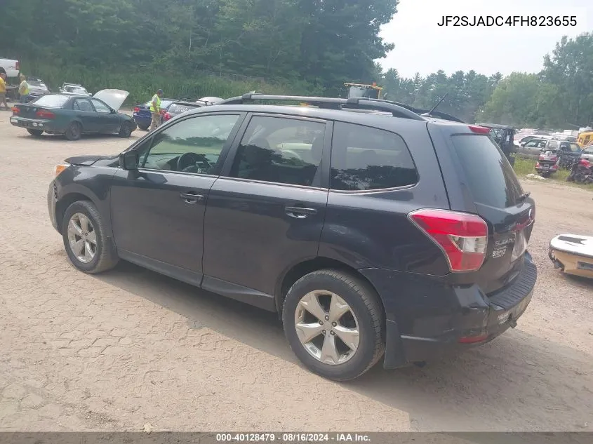 2015 Subaru Forester 2.5I Premium VIN: JF2SJADC4FH823655 Lot: 40128479