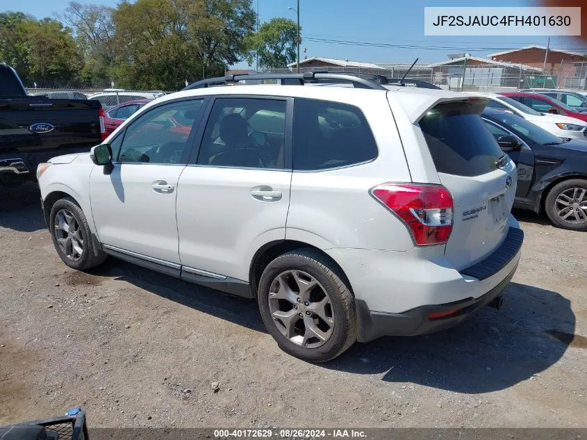 2015 Subaru Forester 2.5I Touring VIN: JF2SJAUC4FH401630 Lot: 40172629