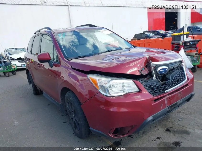 JF2SJADC9FH433151 2015 Subaru Forester 2.5I Premium