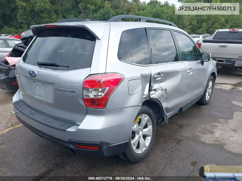 2015 Subaru Forester 2.5I Limited VIN: JF2SJAHC7FH500713 Lot: 40212776