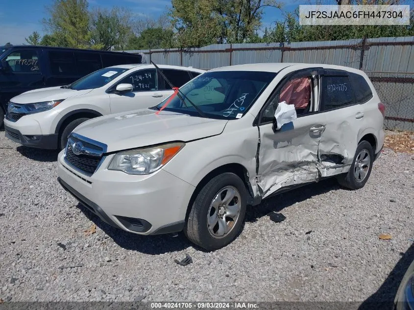 2015 Subaru Forester 2.5I VIN: JF2SJAAC6FH447304 Lot: 40241705