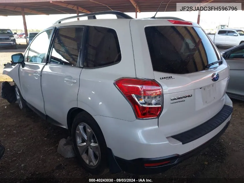 JF2SJADC3FH596796 2015 Subaru Forester 2.5I Premium