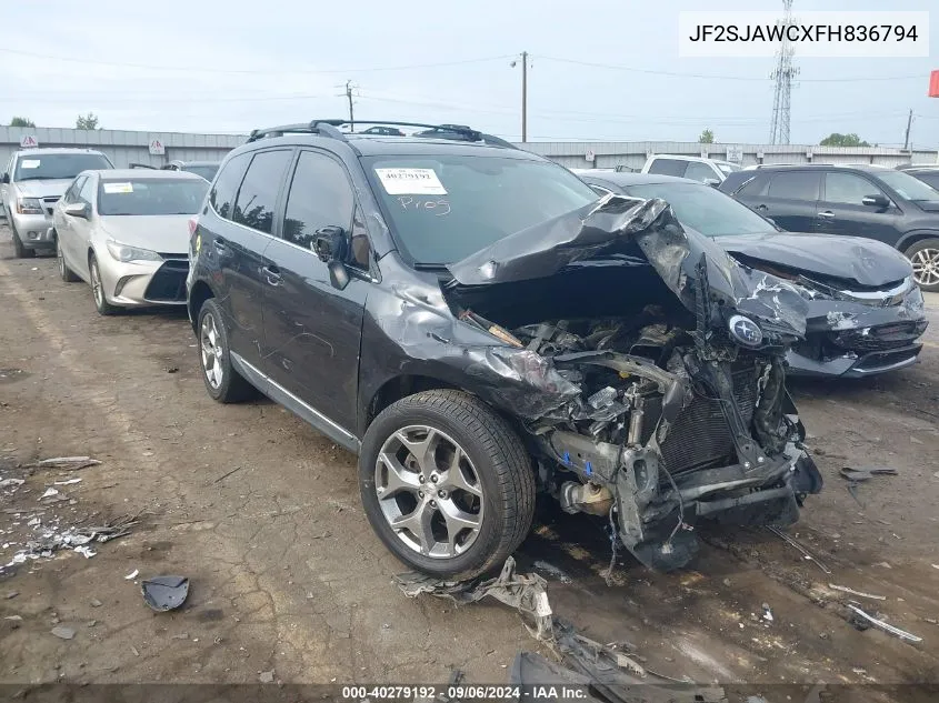 2015 Subaru Forester 2.5I Touring VIN: JF2SJAWCXFH836794 Lot: 40279192