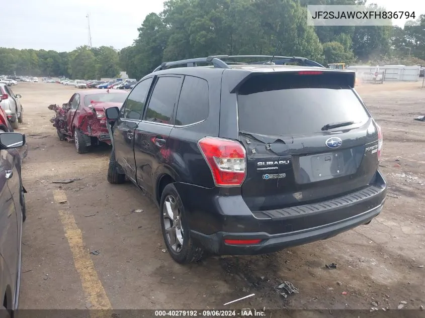 2015 Subaru Forester 2.5I Touring VIN: JF2SJAWCXFH836794 Lot: 40279192