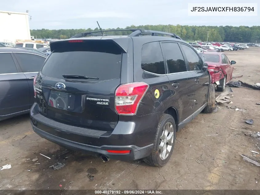 2015 Subaru Forester 2.5I Touring VIN: JF2SJAWCXFH836794 Lot: 40279192