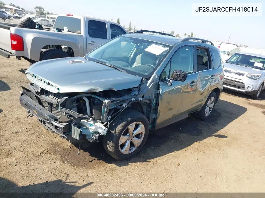 2015 Subaru Forester 2.5I Limited VIN: JF2SJARC0FH418014 Lot: 40282496