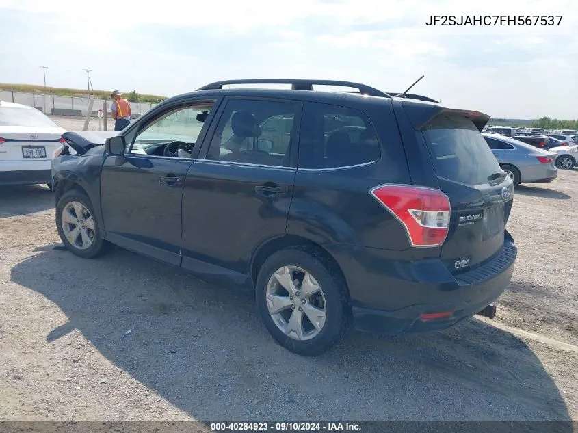 JF2SJAHC7FH567537 2015 Subaru Forester 2.5I Limited