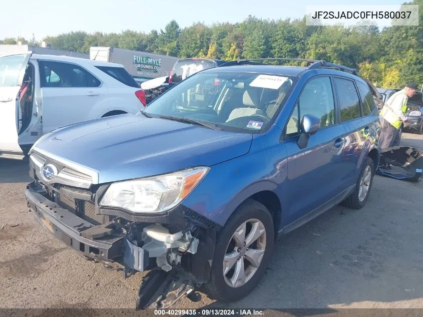 JF2SJADC0FH580037 2015 Subaru Forester 2.5I Premium