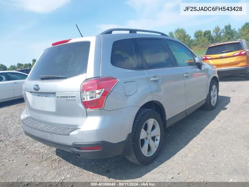 2015 Subaru Forester 2.5I Premium VIN: JF2SJADC6FH543428 Lot: 40306848