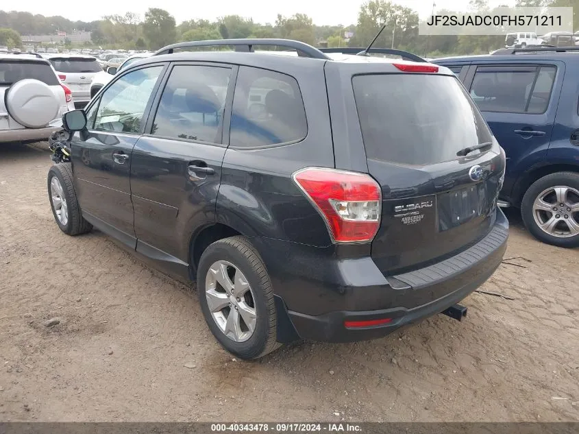 JF2SJADC0FH571211 2015 Subaru Forester 2.5I Premium