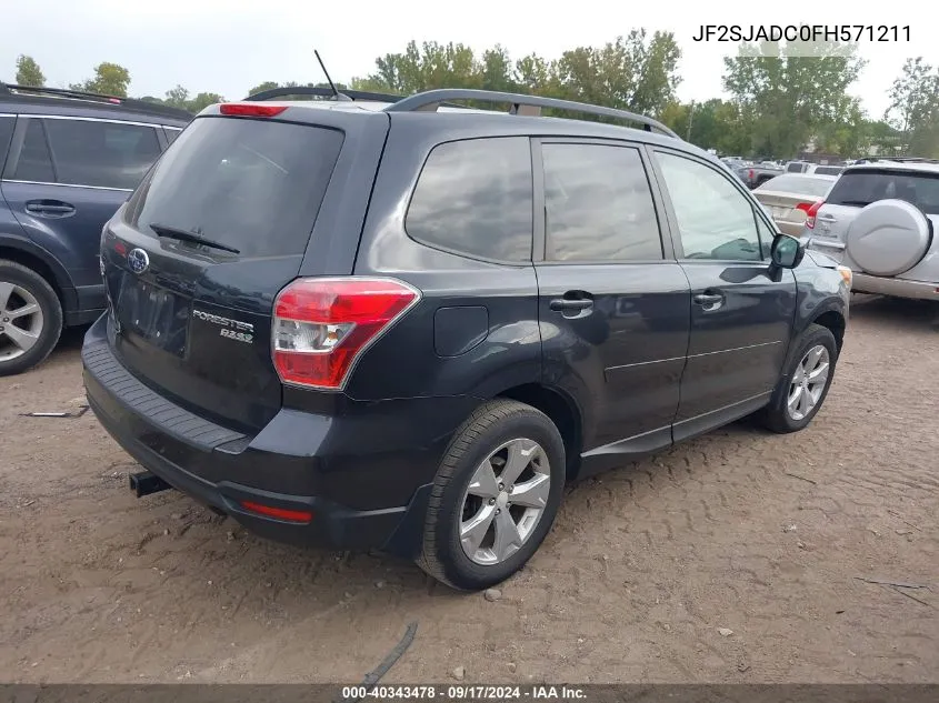 JF2SJADC0FH571211 2015 Subaru Forester 2.5I Premium