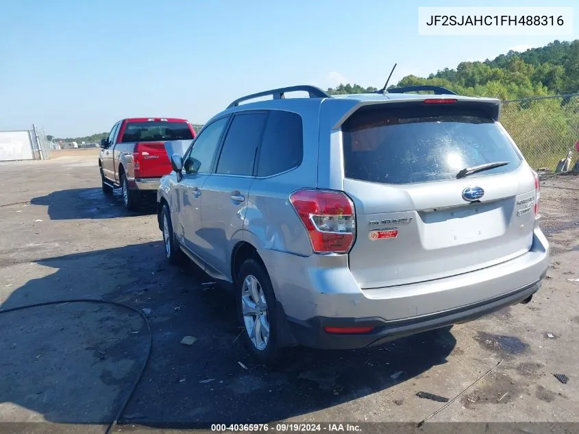 2015 Subaru Forester 2.5I Limited VIN: JF2SJAHC1FH488316 Lot: 40365976