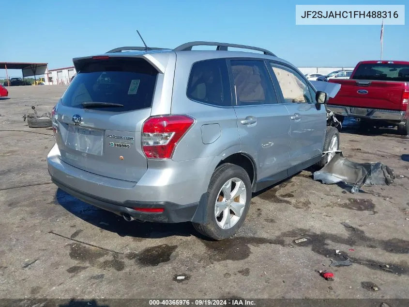 2015 Subaru Forester 2.5I Limited VIN: JF2SJAHC1FH488316 Lot: 40365976