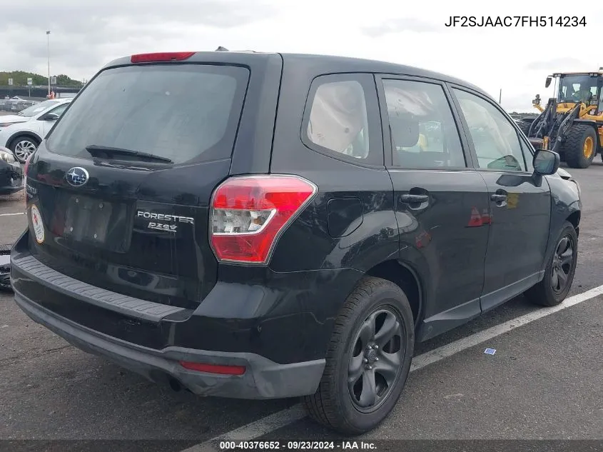 JF2SJAAC7FH514234 2015 Subaru Forester 2.5I