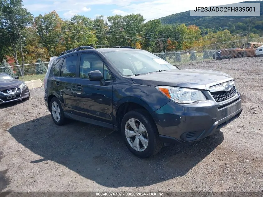 JF2SJADC2FH839501 2015 Subaru Forester 2.5I Premium