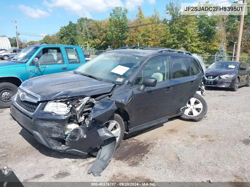 2015 Subaru Forester 2.5I Premium VIN: JF2SJADC2FH839501 Lot: 40376707