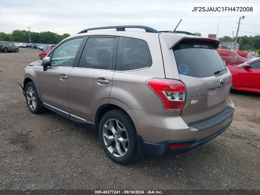 JF2SJAUC1FH472008 2015 Subaru Forester 2.5I Touring