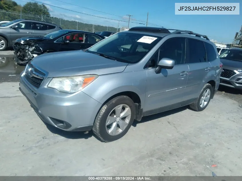 2015 Subaru Forester 2.5I Limited VIN: JF2SJAHC2FH529827 Lot: 40379288