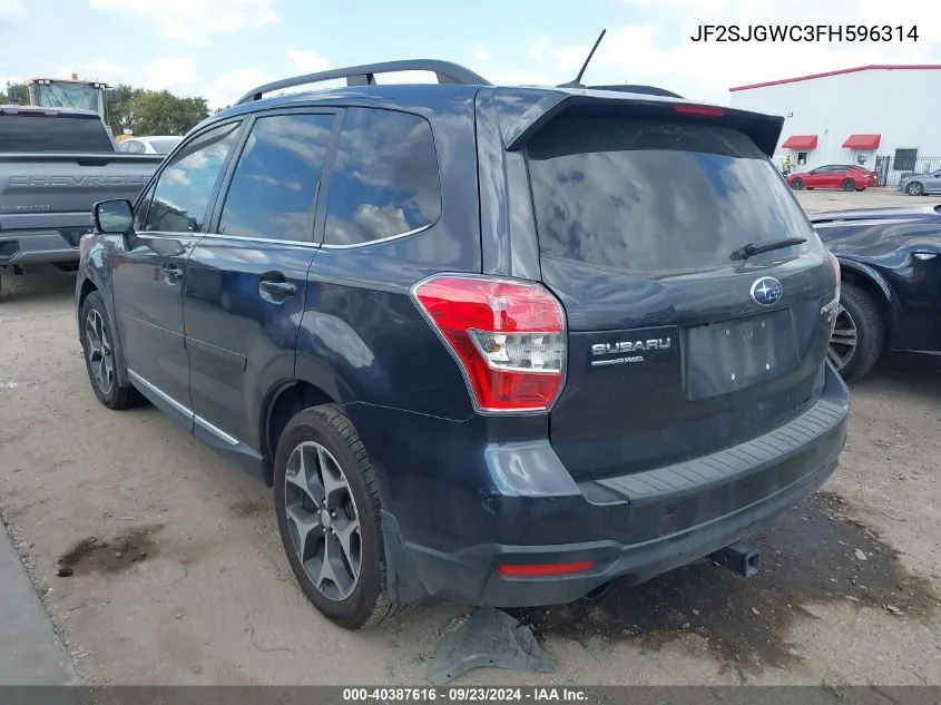 2015 Subaru Forester 2.0Xt Touring VIN: JF2SJGWC3FH596314 Lot: 40387616