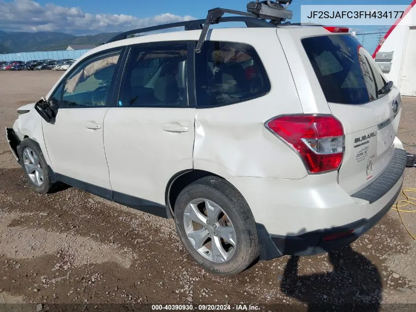 JF2SJAFC3FH434177 2015 Subaru Forester 2.5I Premium