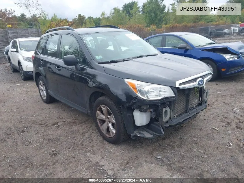 2015 Subaru Forester 2.5I VIN: JF2SJABC1FH439951 Lot: 40395267