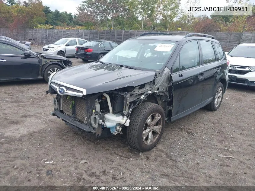 2015 Subaru Forester 2.5I VIN: JF2SJABC1FH439951 Lot: 40395267