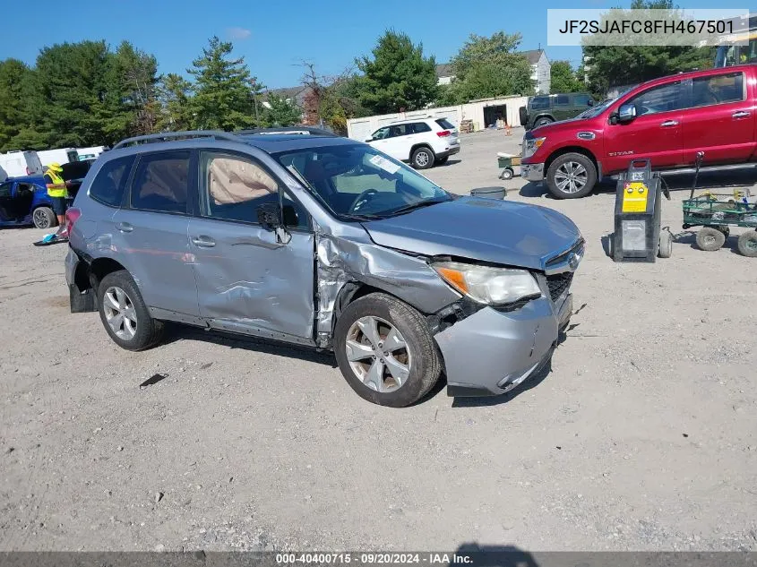 2015 Subaru Forester 2.5I Premium VIN: JF2SJAFC8FH467501 Lot: 40400715