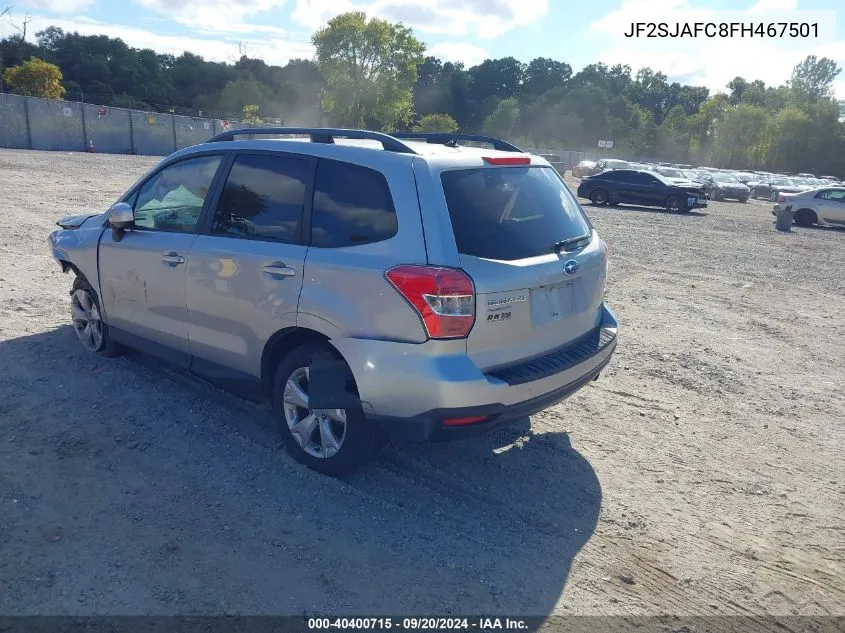 2015 Subaru Forester 2.5I Premium VIN: JF2SJAFC8FH467501 Lot: 40400715