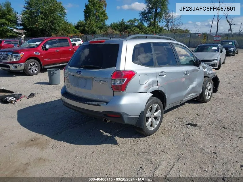 2015 Subaru Forester 2.5I Premium VIN: JF2SJAFC8FH467501 Lot: 40400715