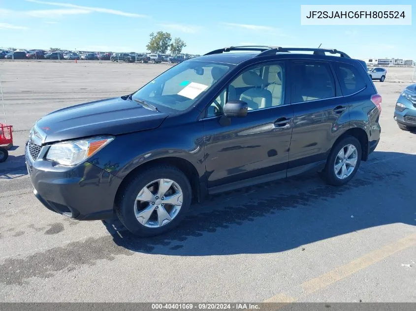 2015 Subaru Forester 2.5I Limited VIN: JF2SJAHC6FH805524 Lot: 40401069