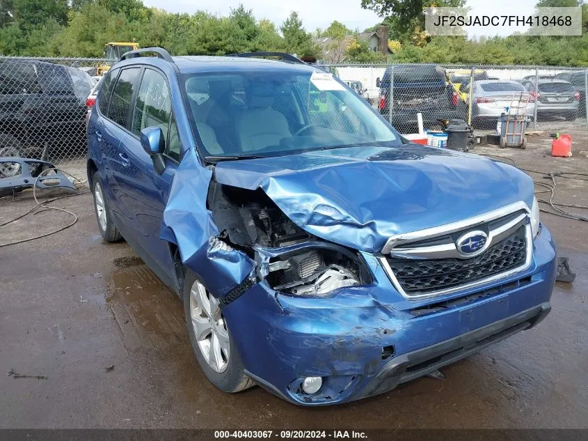 JF2SJADC7FH418468 2015 Subaru Forester 2.5I Premium