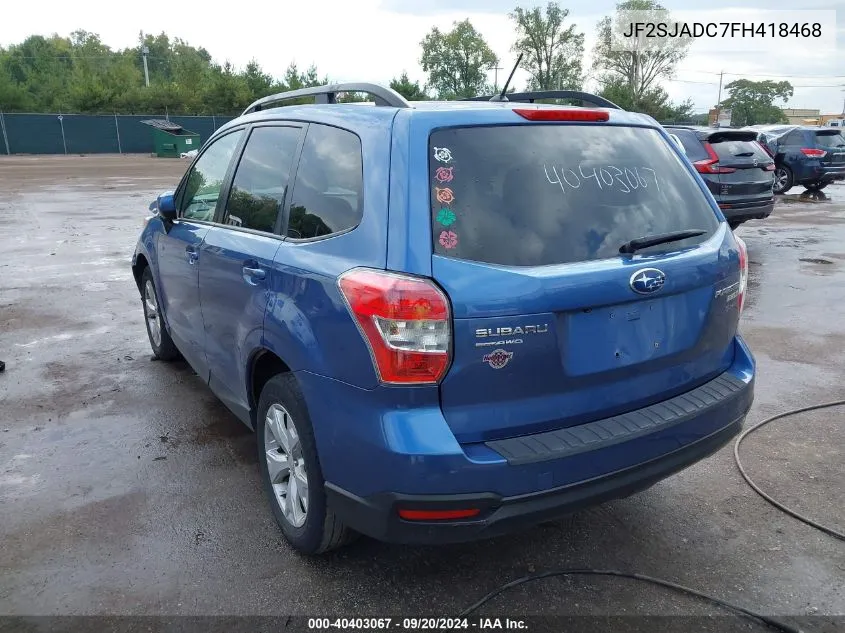 JF2SJADC7FH418468 2015 Subaru Forester 2.5I Premium