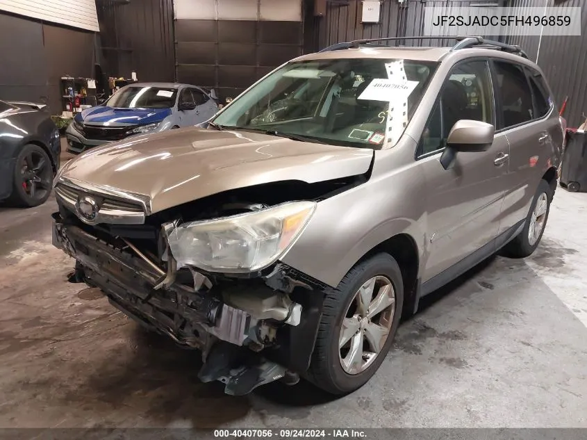 2015 Subaru Forester 2.5I Premium VIN: JF2SJADC5FH496859 Lot: 40407056