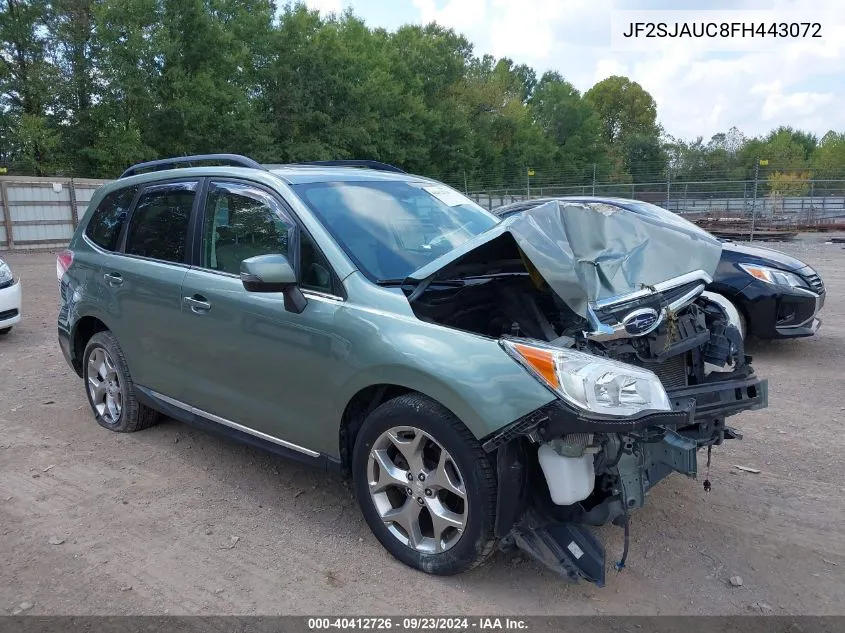 2015 Subaru Forester 2.5I Touring VIN: JF2SJAUC8FH443072 Lot: 40412726