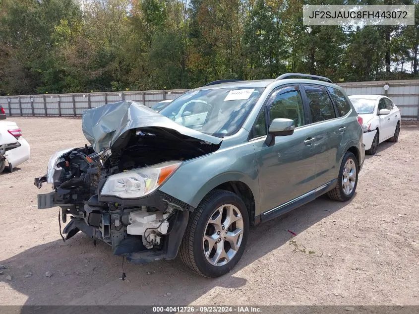 2015 Subaru Forester 2.5I Touring VIN: JF2SJAUC8FH443072 Lot: 40412726