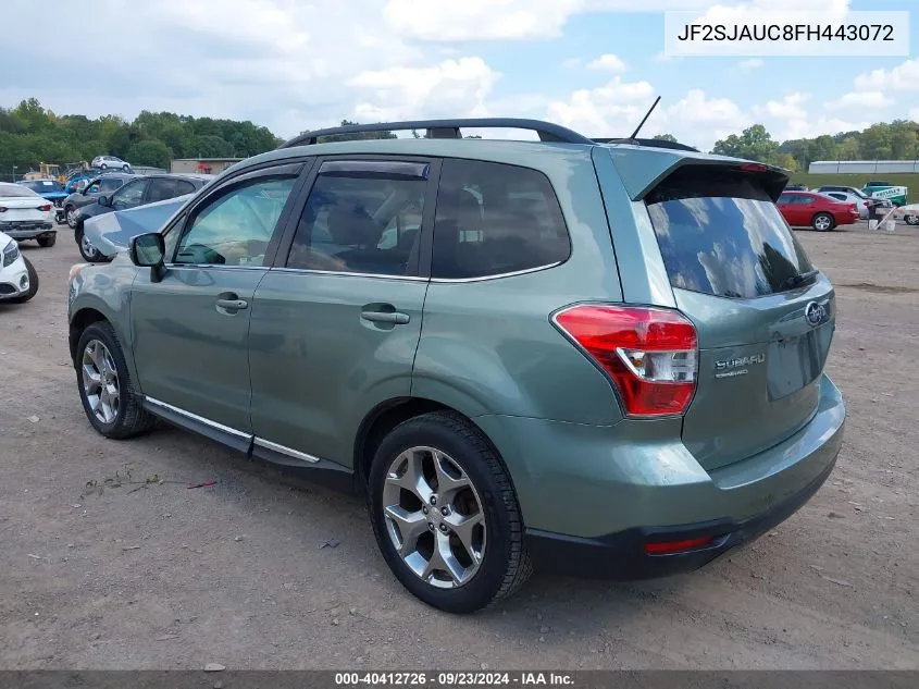 2015 Subaru Forester 2.5I Touring VIN: JF2SJAUC8FH443072 Lot: 40412726