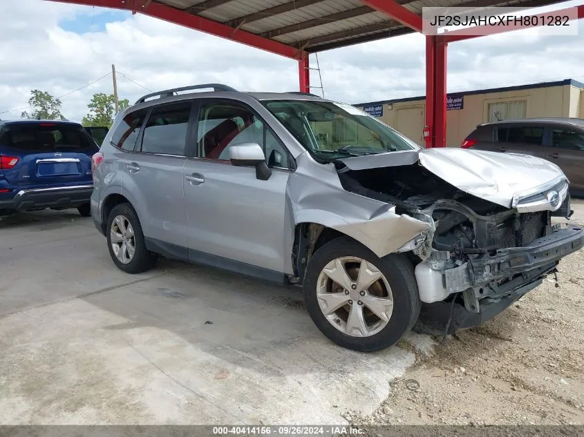 2015 Subaru Forester 2.5I Limited VIN: JF2SJAHCXFH801282 Lot: 40414156