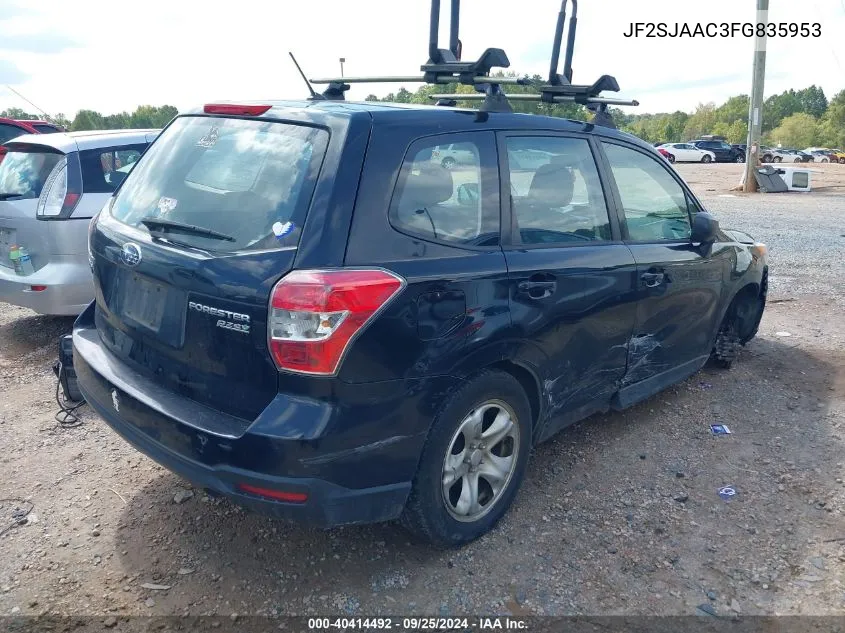 JF2SJAAC3FG835953 2015 Subaru Forester 2.5I