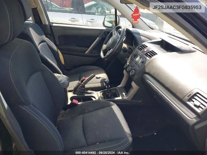 JF2SJAAC3FG835953 2015 Subaru Forester 2.5I