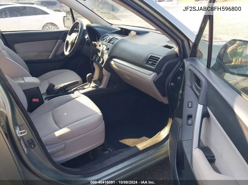 JF2SJABC8FH596800 2015 Subaru Forester 2.5I