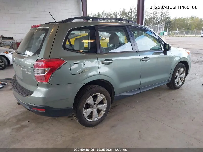 2015 Subaru Forester 2.5I VIN: JF2SJABC6FH466160 Lot: 40436129