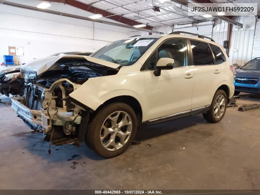 2015 Subaru Forester 2.5I Touring VIN: JF2SJAWC1FH592209 Lot: 40442985